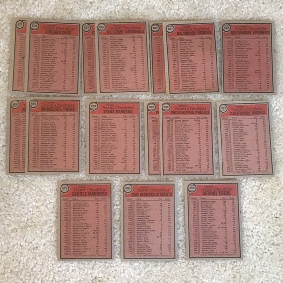 Vintage 1981 Topps MLB Trading Cards, Lot of 40 - Picture 7 of 11